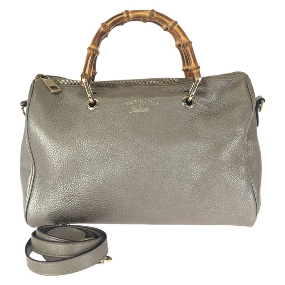 Gucci Bamboo Shopper Leather 2way bag